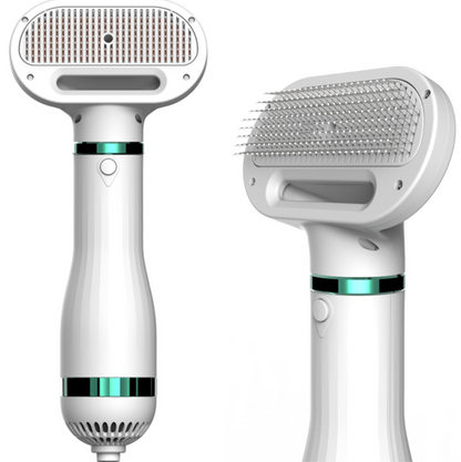 Portable 2-in-1 Dog Hair Dryer - Grooming Blower & Brush