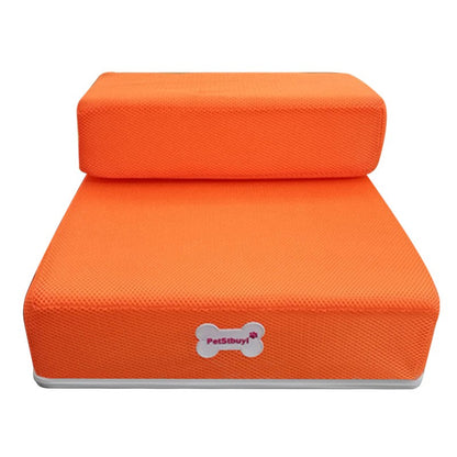 Foldable Pet Stairs - Soft Sponge Dog Steps for Bed & Couch
