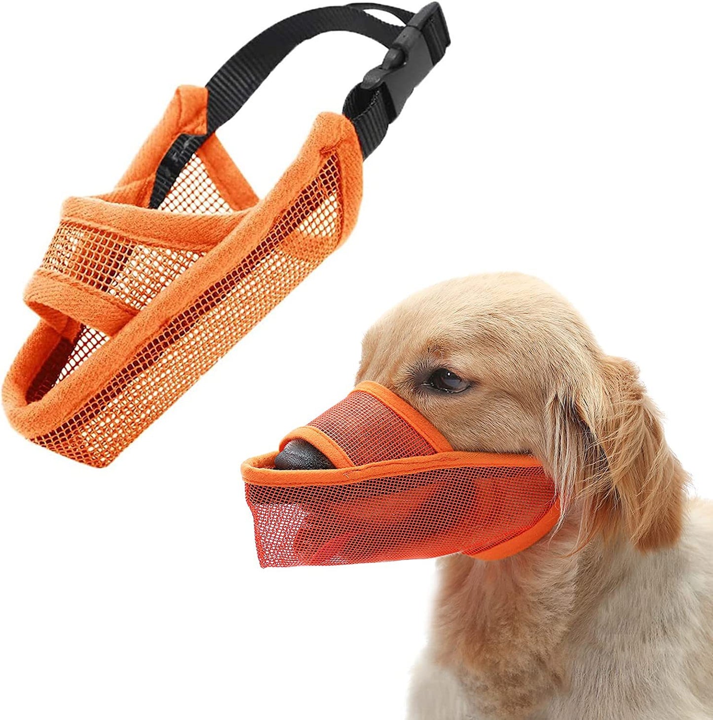 Breathable Dog Muzzle - Anti-Bite & Anti-Bark Mesh Muzzle