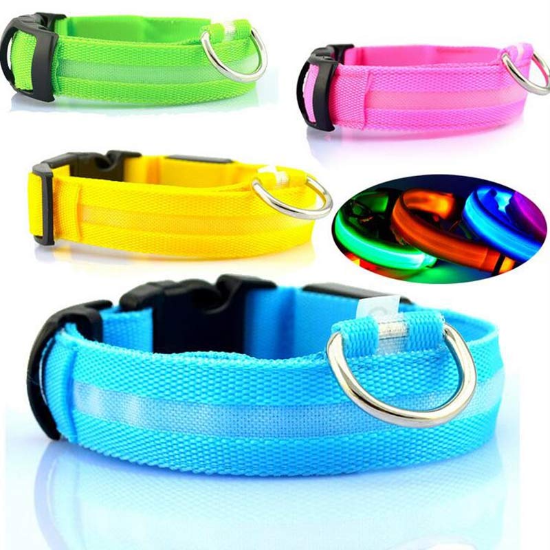 LED Glow Dog Collar - Night Safety Flashing Pet Collar
