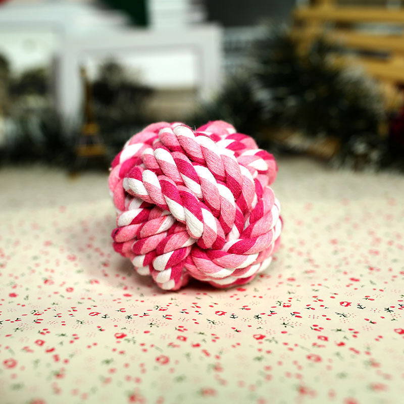 Cotton Rope Ball Dog Toy - Durable Chew & Fetch Ball