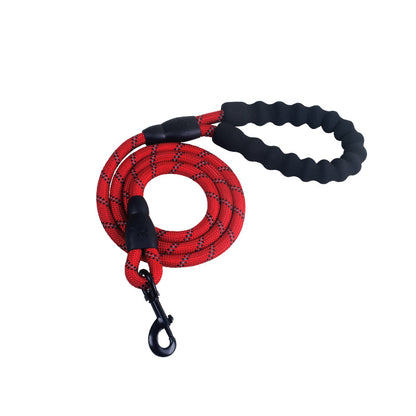 Reflective Nylon Dog Leash with Padded Foam Handle