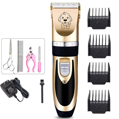 Rechargeable Pet Hair Clipper - Quiet Cat & Dog Shaver