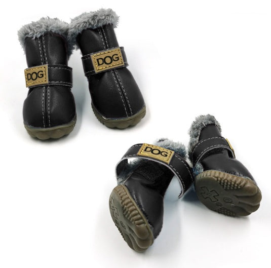 Winter Dog Boots - Warm Non-Slip Snow Shoes for Small Dogs