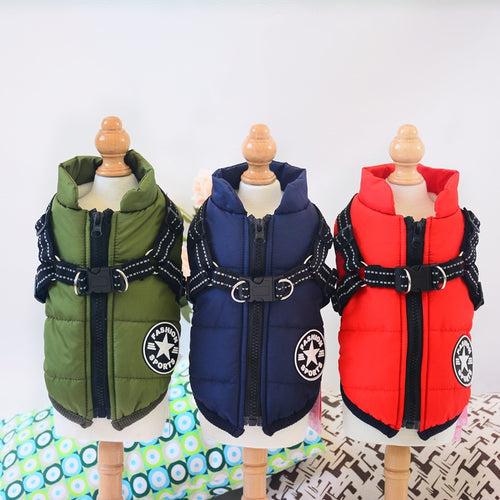 Waterproof Hooded Dog Coat - Winter Jacket for Small Breeds