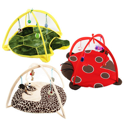 Collapsible Cat Play Tent - Interactive Exercise Bed