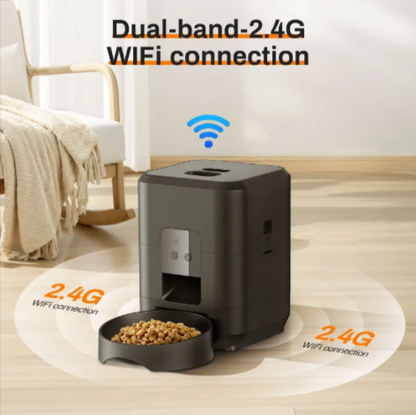 Smart WiFi Pet Feeder - App-Controlled Auto Cat Food Dispenser