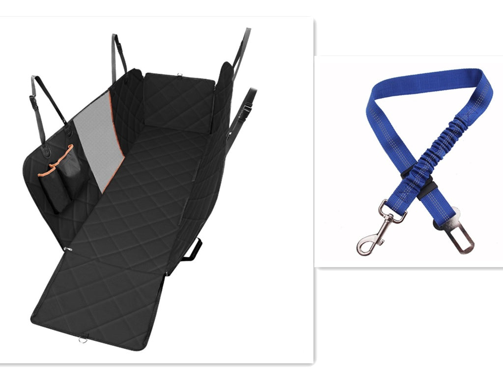 Dog Car Seat Hammock - Mesh Window Back Seat Protector