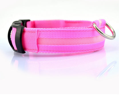 LED Glow Dog Collar - Night Safety Flashing Pet Collar