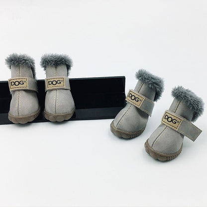 Winter Dog Boots - Warm Non-Slip Snow Shoes for Small Dogs