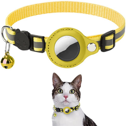 AirTag Reflective Dog Collar - Collar with Bell & ID Holder