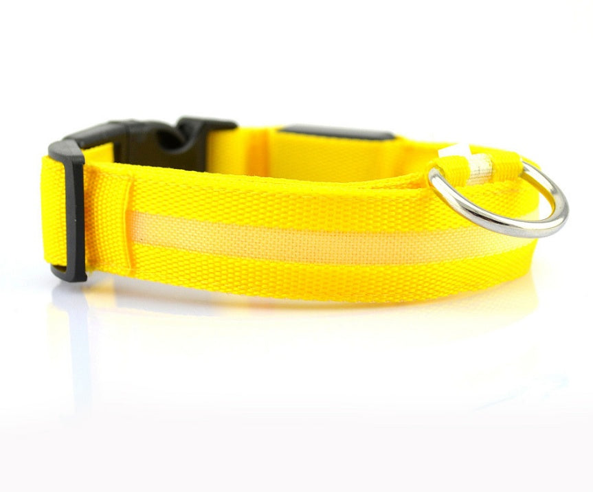 LED Glow Dog Collar - Night Safety Flashing Pet Collar
