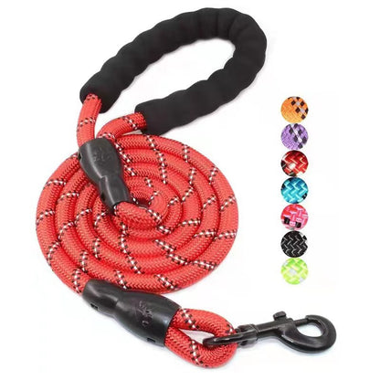 Reflective Nylon Dog Leash - 150 cm Safety Lead