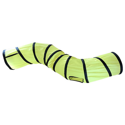 S-Shaped Foldable Cat Tunnel - Interactive Play Tunnel