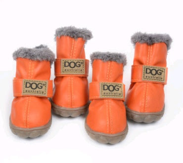 Winter Dog Boots - Warm Non-Slip Snow Shoes for Small Dogs
