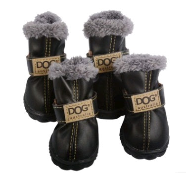 Winter Dog Boots - Warm Non-Slip Snow Shoes for Small Dogs