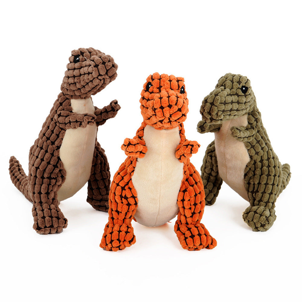 Giant Dinosaur Dog Toy - Plush Squeaker for Large Dogs