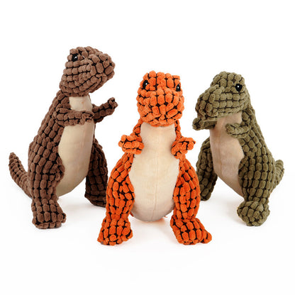 Giant Dinosaur Dog Toy - Plush Squeaker for Large Dogs