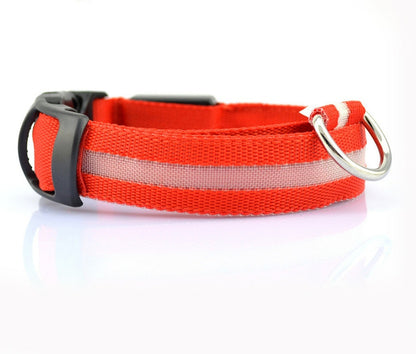 LED Glow Dog Collar - Night Safety Flashing Pet Collar
