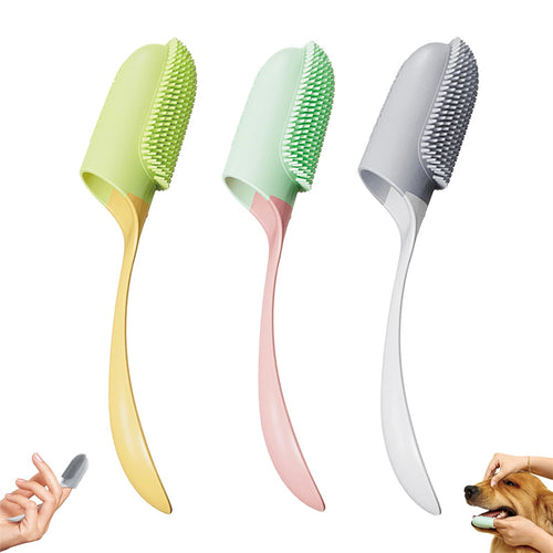 Silicone Finger Toothbrush for Dogs & Cats - Reusable Dental Cleaner