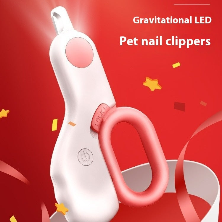 LED Cat Nail Scissors - Labor-Saving Pet Nail Clippers