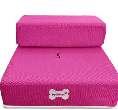 Foldable Pet Stairs - Soft Sponge Dog Steps for Bed & Couch