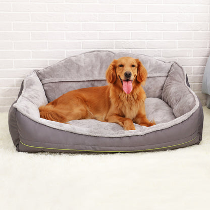 Polyester Dog Sofa Bed - Cushioned Lounger for Small to XL Dogs