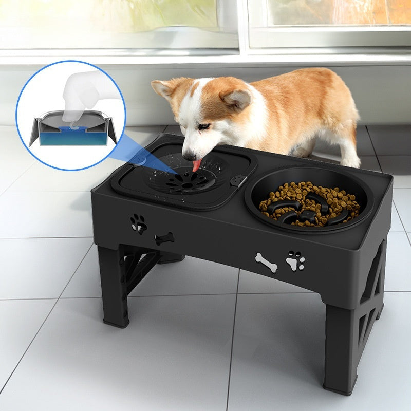 Elevated Double Dog Bowl - Stainless Steel Feeder Stand