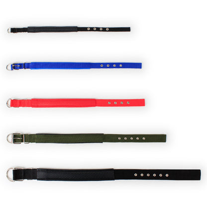 Padded Leather-Lined Dog Collar - Foam Comfort Collar