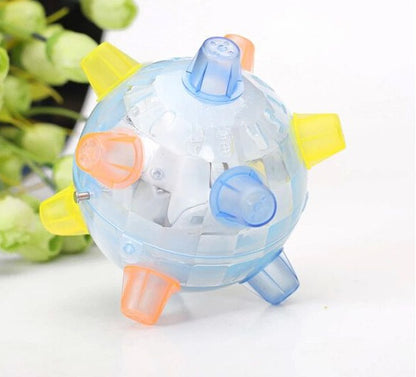 Jumping Dancing Dog Ball - Light-Up Interactive Chase Toy