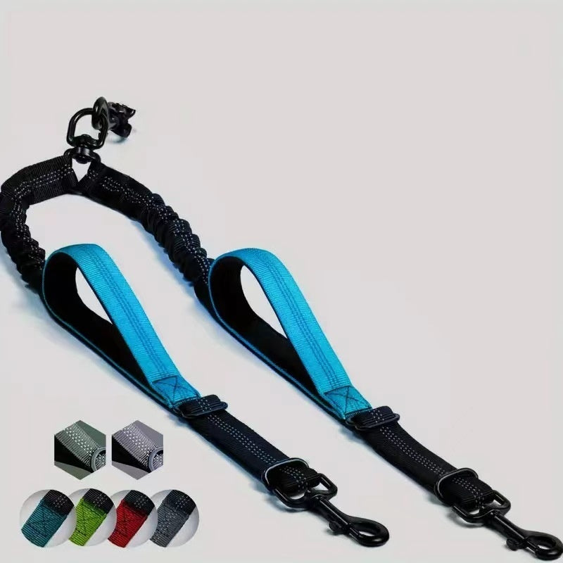 Hands-Free Dog Leash - Dual Dog Waist Traction Belt