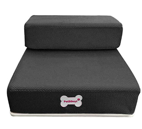 Foldable Pet Stairs - Soft Sponge Dog Steps for Bed & Couch