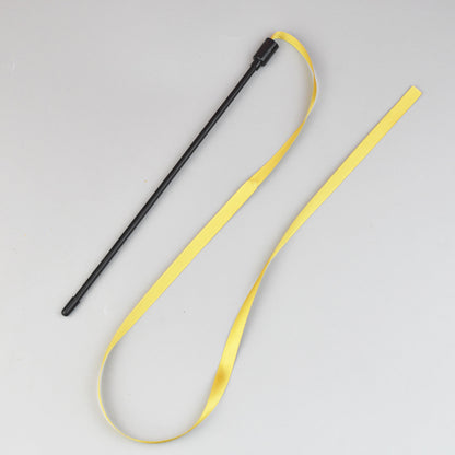 Rainbow Cat Wand Toy - Interactive Ribbon Teaser