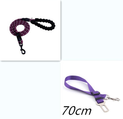 Reflective Nylon Dog Leash with Padded Foam Handle