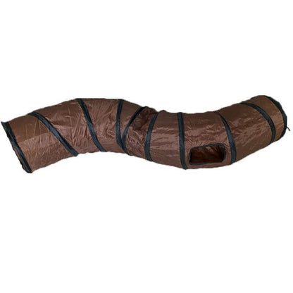 S-Shaped Foldable Cat Tunnel - Interactive Play Tunnel