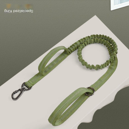 Tactical Nylon Dog Harness with Leash - Medium & Large Breeds
