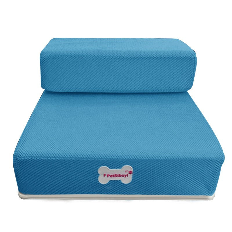 Foldable Pet Stairs - Soft Sponge Dog Steps for Bed & Couch