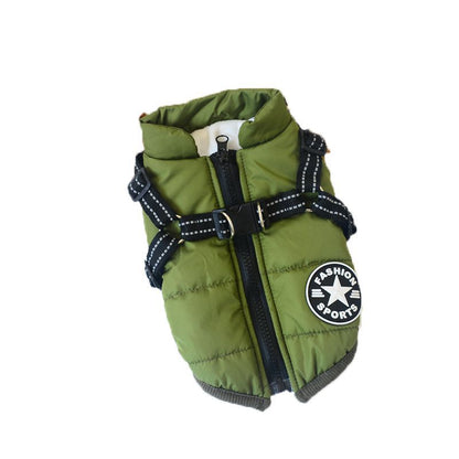 Waterproof Hooded Dog Coat - Winter Jacket for Small Breeds
