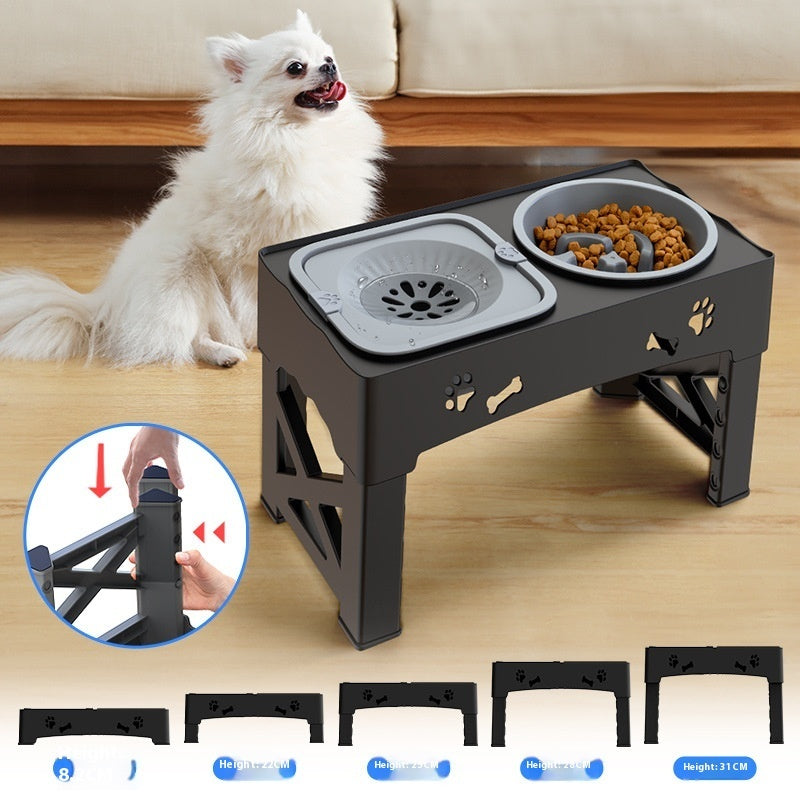 Elevated Double Dog Bowl - Stainless Steel Feeder Stand