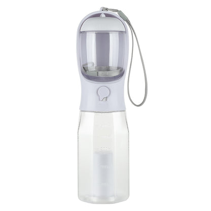 3-in-1 Portable Dog Water Bottle - Travel Feeder & Waste Dispenser