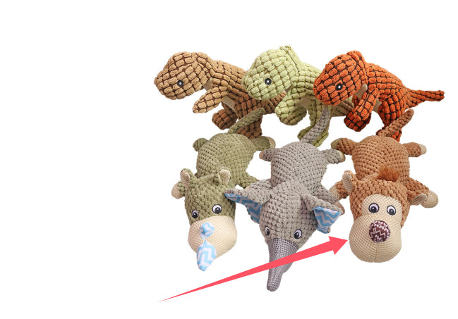 Plush Squeaky Dog Toy - Soft Puzzle Chew Toy