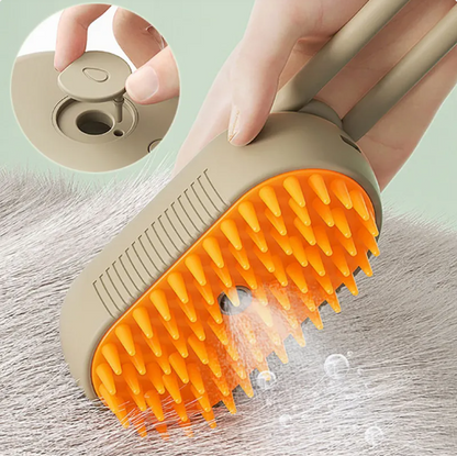 3-in-1 Electric Pet Grooming Brush - Steam & Massage