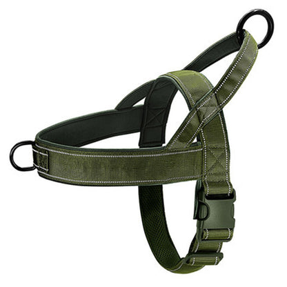 Tactical Nylon Dog Harness with Leash - Medium & Large Breeds