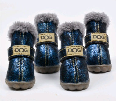 Winter Dog Boots - Warm Non-Slip Snow Shoes for Small Dogs