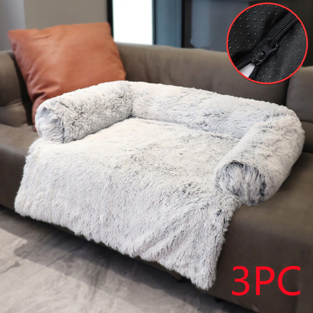 Dual-Use Pet Kennel & Blanket - Convertible Sofa Bed