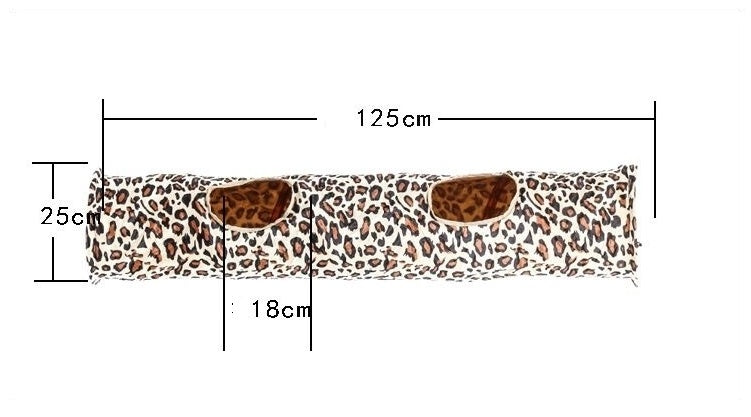 Super Long Cat Tunnel - 125 cm Interactive Play Toy