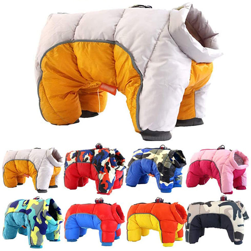 Dog Winter Coat - Thick Padded Puffer Jacket for Small Breeds