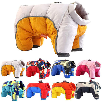 Dog Winter Coat - Thick Padded Puffer Jacket for Small Breeds