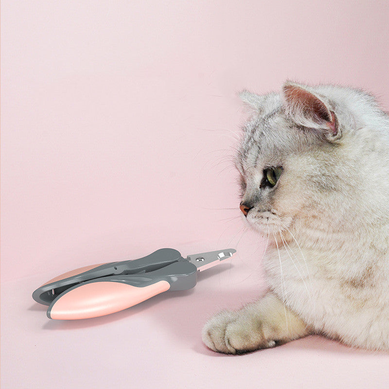 Dog Nail Clippers - Soft-Grip Stainless Steel Trimmer
