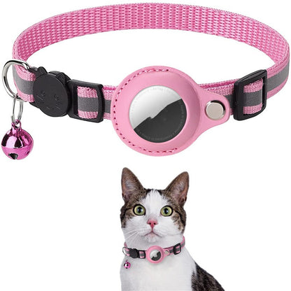AirTag Reflective Dog Collar - Collar with Bell & ID Holder